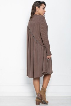 Платье коричневое трикотажное LT collection(фото4)
