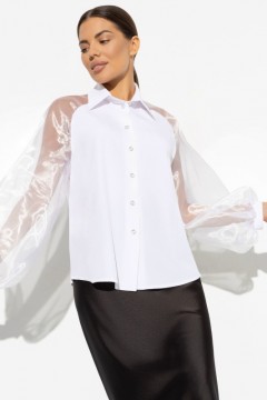 Блуза с объемными рукавами Charutti(фото2)