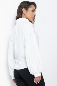 Блуза белая на запах LT collection(фото3)
