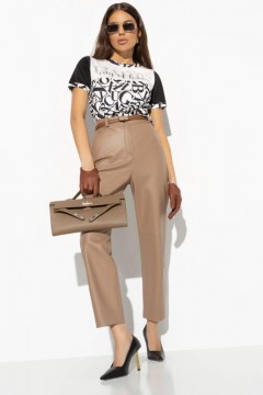 Футболка чёрная трикотажная с принтом Charutti(фото2)