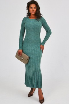 Платье-годе трикотажное зелёного цвета Happychoice