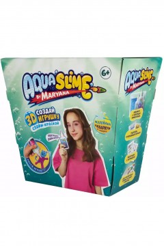 Набор для проведения опытов изготовление фигурок из цветного геля AQ006 Aqua Slime Familiy