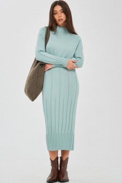 Платье вязаное мятного цвета Happychoice
