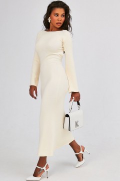 Платье вязаное с открытой спиной Happychoice