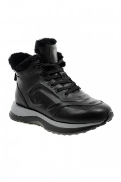 Ботинки зимние чёрного цвета Ситик