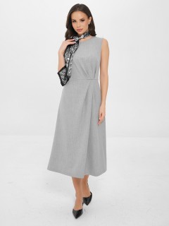 Платье без рукавов светло-серое Priz(фото2)
