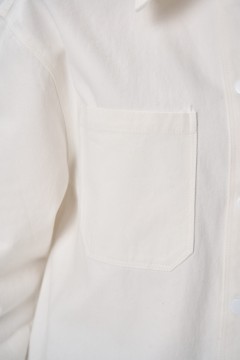 Рубашка джинсовая белого цвета Elza(фото5)