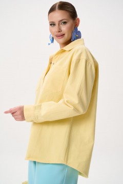 Рубашка джинсовая жёлтого цвета Elza(фото9)