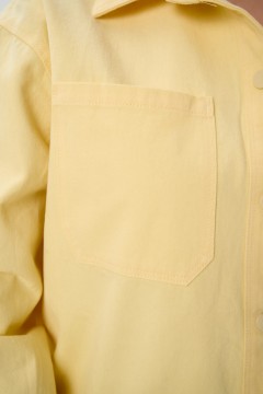 Рубашка джинсовая жёлтого цвета Elza(фото7)