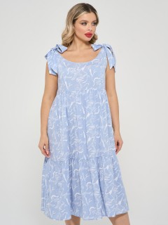 Сарафан бледно-голубой с принтом Dora(фото4)