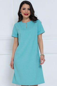 Платье бирюзовое с разрезом Diolche(фото3)