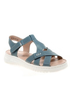 Босоножки синие из натуральной кожи Ситик