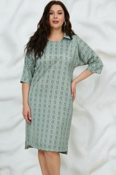 Платье мятного цвета в стиле Casual Ronattelle