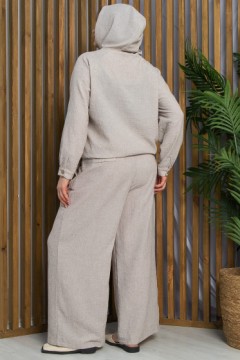 Костюм брючный в бежевом цвете LT collection(фото7)