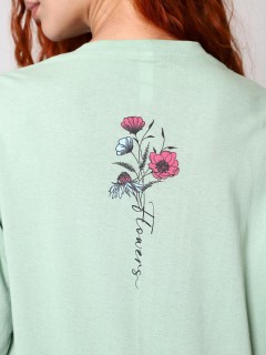Футболка трикотажная фисташкового цвета Iv-capriz(фото7)