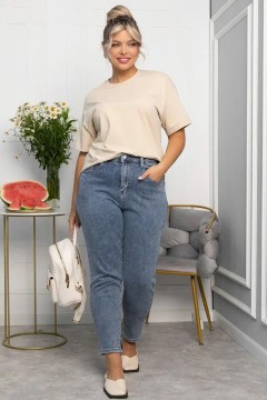 Джинсы синие с высокой талией LT collection(фото5)
