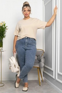 Джинсы синие с высокой талией LT collection(фото3)