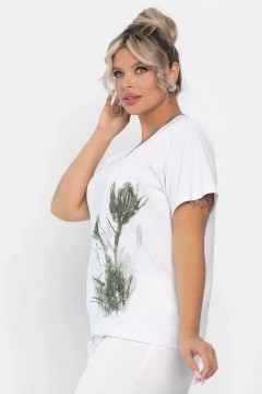 Футболка белая с принтом LT collection(фото7)