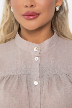 Блузка бежевая из марлевки LT collection(фото6)