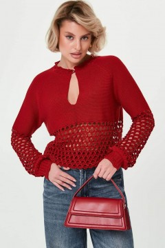 Джемпер летний бордовый Happychoice