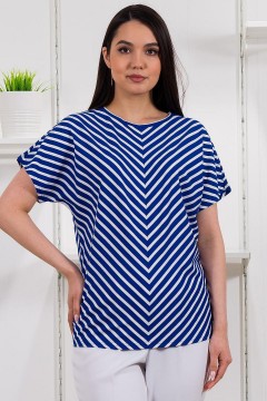 Футболка синяя в полоску 104920 Braslava