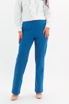 Брюки однотонные светло-синего цвета Braslava(фото2)