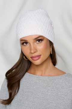 Шапка классическая белого цвета Bellovera
