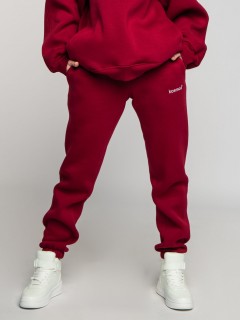 Брюки джоггеры с начёсом в бордовом цвете Kosmos(фото3)