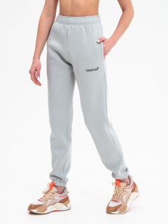Брюки джоггеры с начёсом светло-серого цвета Kosmos(фото4)