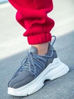 Брюки джоггеры с начёсом красного цвета Kosmos(фото5)