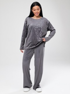 Костюм велюровый серый с брюками Iv-capriz(фото2)