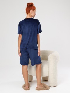 Костюм велюровый синий с шортами Iv-capriz(фото8)
