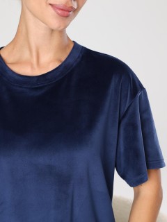 Костюм велюровый синий с шортами Iv-capriz(фото4)