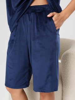 Костюм велюровый синий с шортами Iv-capriz(фото6)