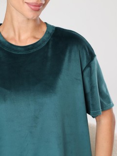 Костюм велюровый с шортами в цвете изумруд Iv-capriz(фото3)