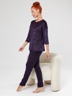 Костюм велюровый с брюками в цвете слива Iv-capriz(фото8)