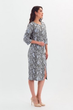 Платье миди с анималистичным принтом Braslava(фото2)