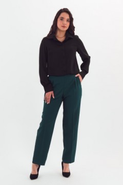 Рубашка чёрная однотонная 111163 Braslava(фото2)