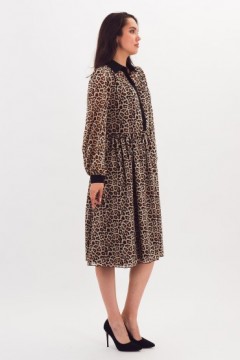Платье шифоновое с леопардовым принтом Braslava(фото3)