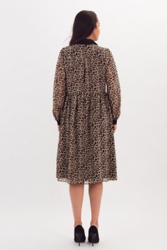Платье шифоновое с леопардовым принтом Braslava(фото4)