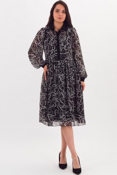 Платье шифоновое с леопардовым принтом Braslava