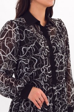 Платье шифоновое с леопардовым принтом Braslava(фото2)