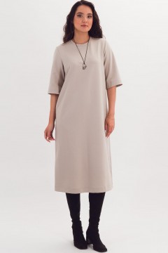 Платье трикотажное светло-бежевое Braslava