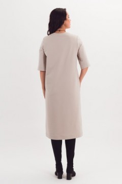 Платье трикотажное светло-бежевое Braslava(фото4)