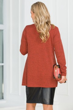 Кардиган на пуговицах в терракотовом цвете Lavira(фото4)