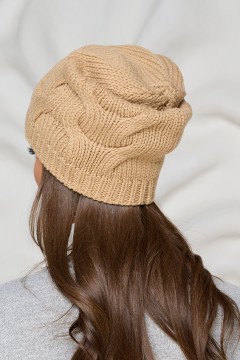 Шапка утеплённая в бежевом цвете Bellovera(фото3)