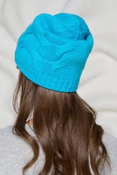 Шапка утеплённая в бирюзовом цвете Bellovera(фото4)