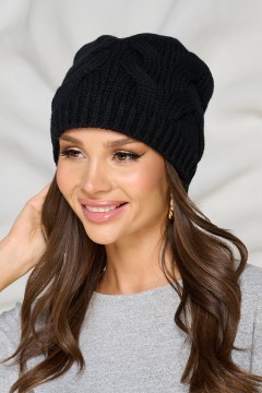 Шапка утеплённая в чёрном цвете Bellovera