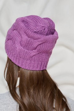 Шапка утеплённая в фиолетовом цвете Bellovera(фото5)