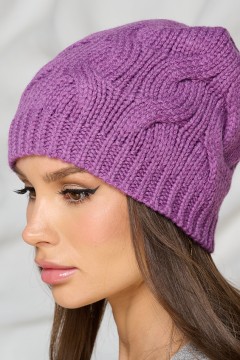 Шапка утеплённая в фиолетовом цвете Bellovera(фото2)